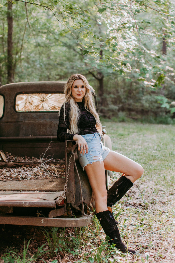 Sunshine 3D Printed Mesh Top | Black