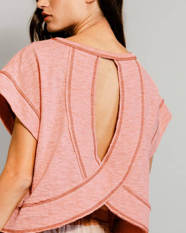 Open Back Crop Top