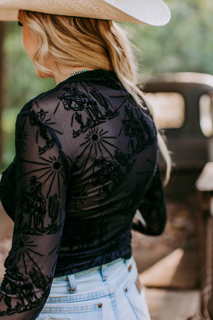 Sunshine 3D Printed Mesh Top | Black