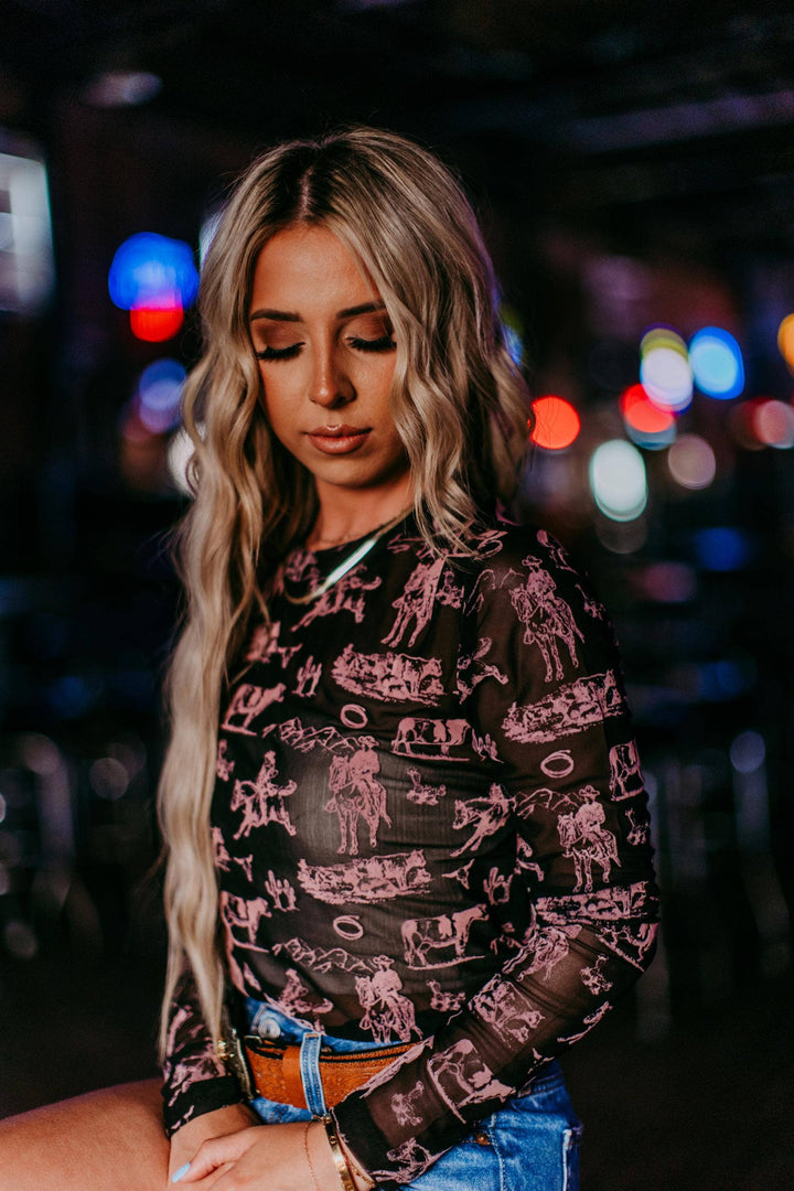 Rodeo Mirage 3D Printed Mesh Top