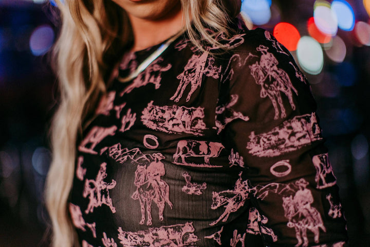 Rodeo Mirage 3D Printed Mesh Top