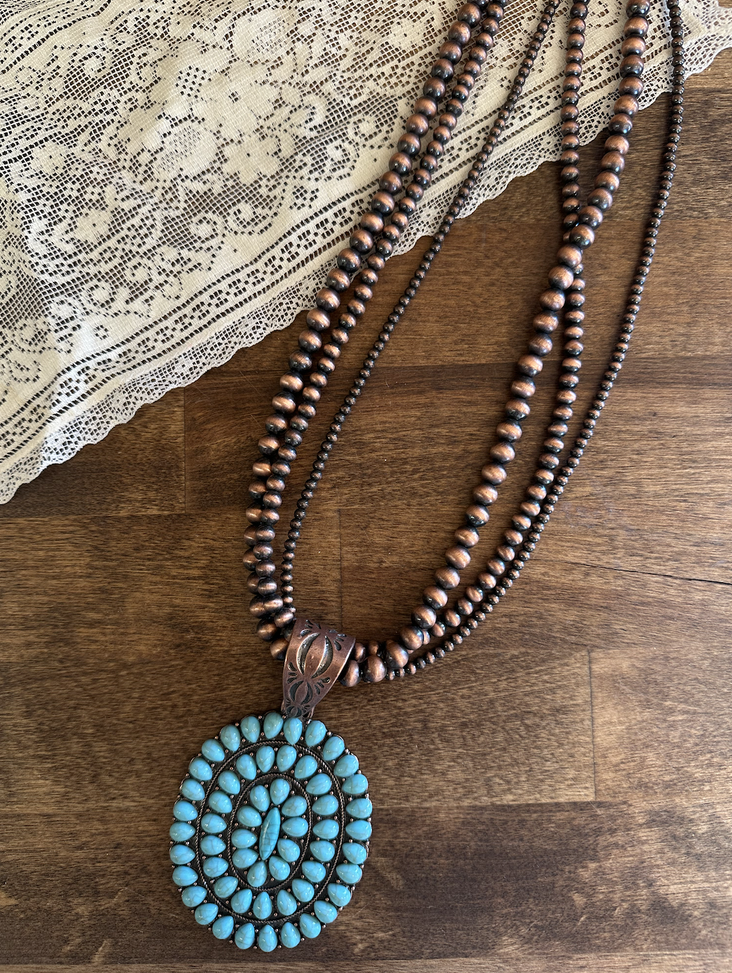 Western Halo Statement Necklace