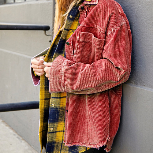 Lively Corduroy Jacket (Terracotta)