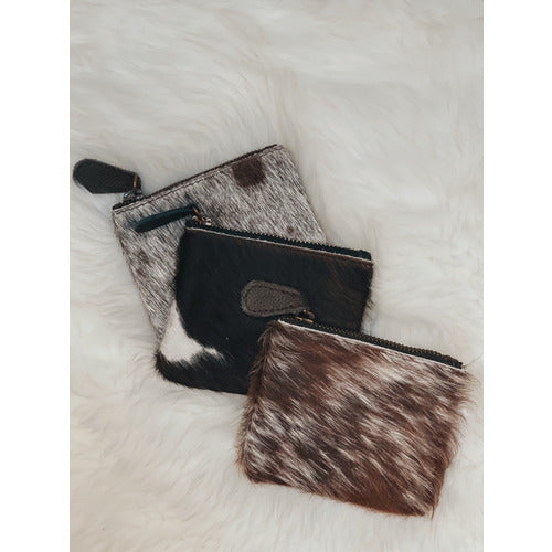 Cowhide Coin Pouch