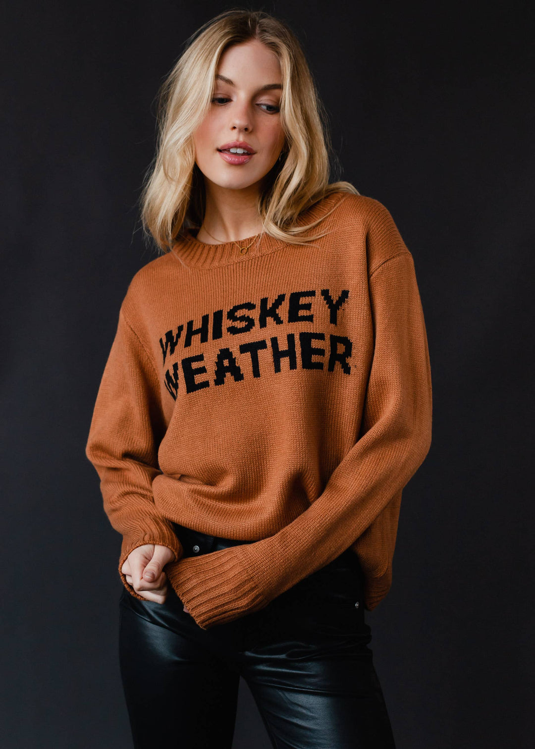 Whiskey Weather Sweater | Brown