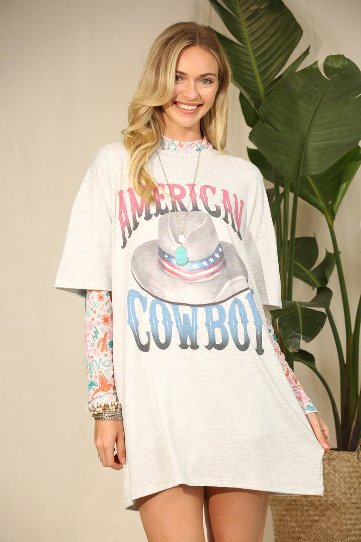 Sidney Wild West Longhorn Mesh Top