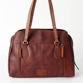Cowgirl Jewel Turquoise & Hair-On Cowhide Tote