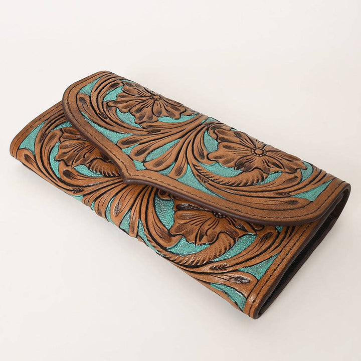 Turquoise Bloom Wallet