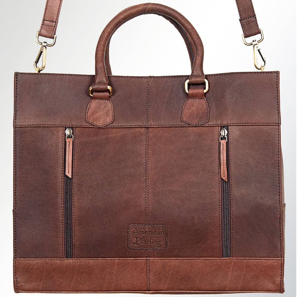 Woven Leather Tote Bag