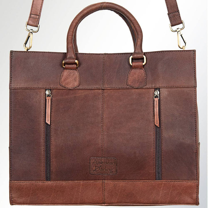 Woven Leather Tote Bag