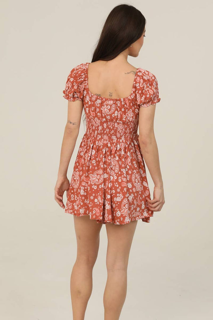 Boho Paisley Romper