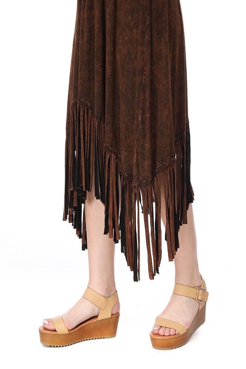 Duststorm Drift Fringe Dress