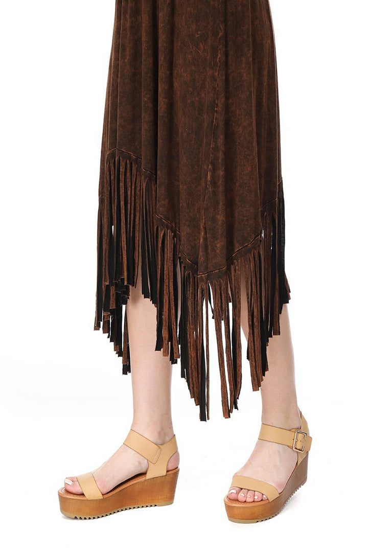 Duststorm Drift Fringe Dress