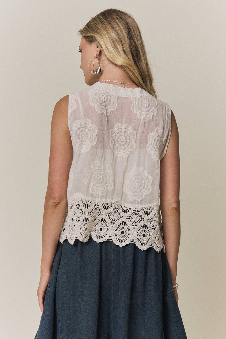 Clover Crochet Vest