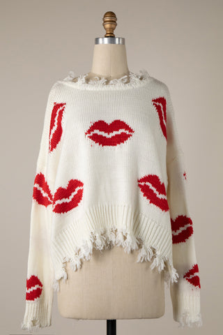 Pucker Up Reversible Sweater