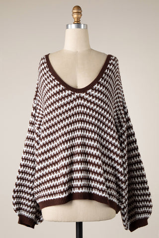 Cocoa Cable Knit Sweater