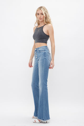 Vintage Vibe High Rise Flare Jeans