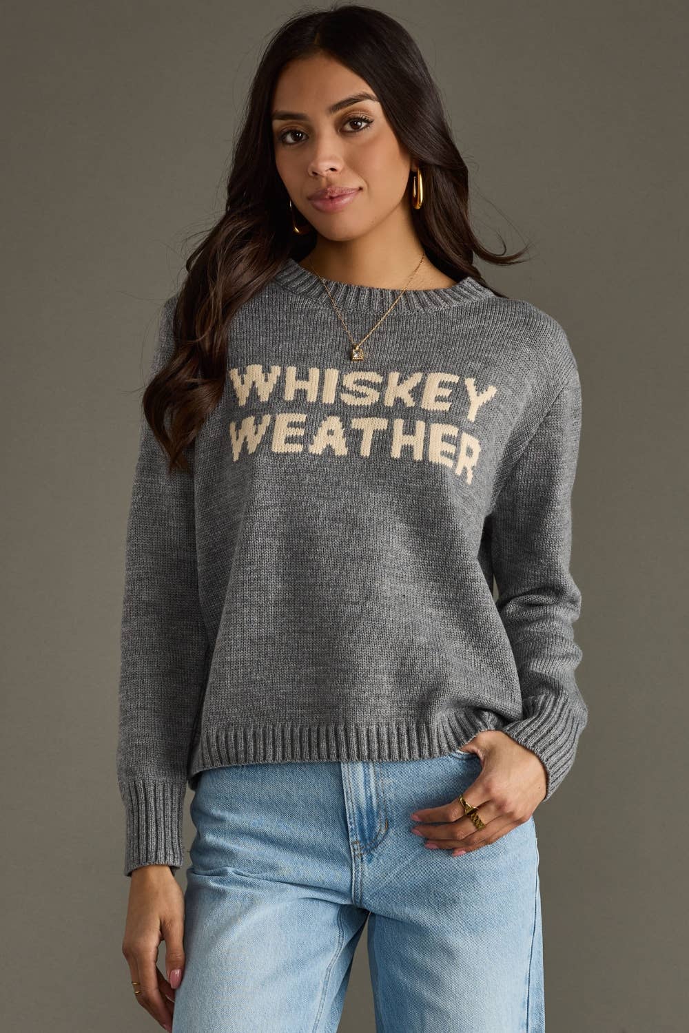 Whiskey Weather Sweater | Gray