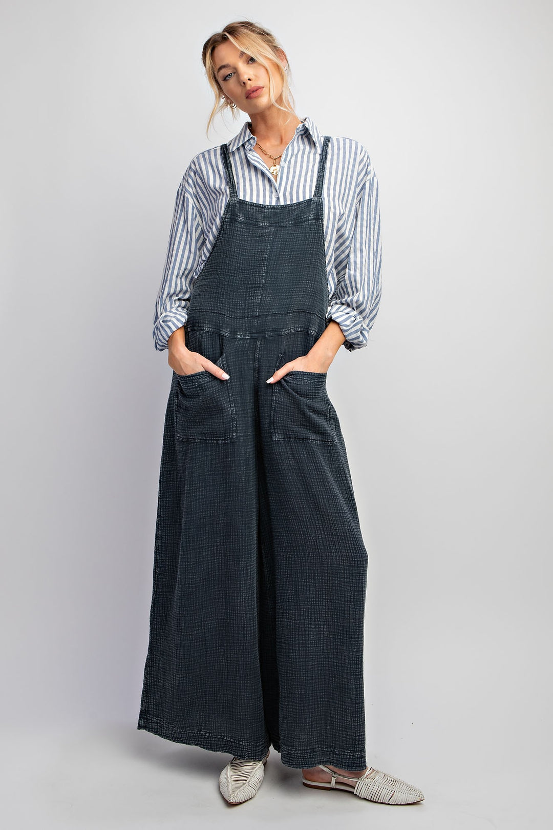 Free Spirit Jumpsuit | Faded Denim