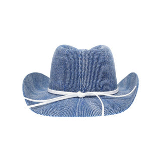 Lakeside Knit Cowboy Hat | Denim