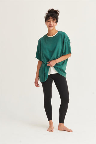 Chill Vibes Oversized T-Shirt (Dark Green)