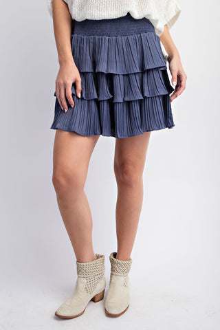 Tiered Ruffle Mini Skirt