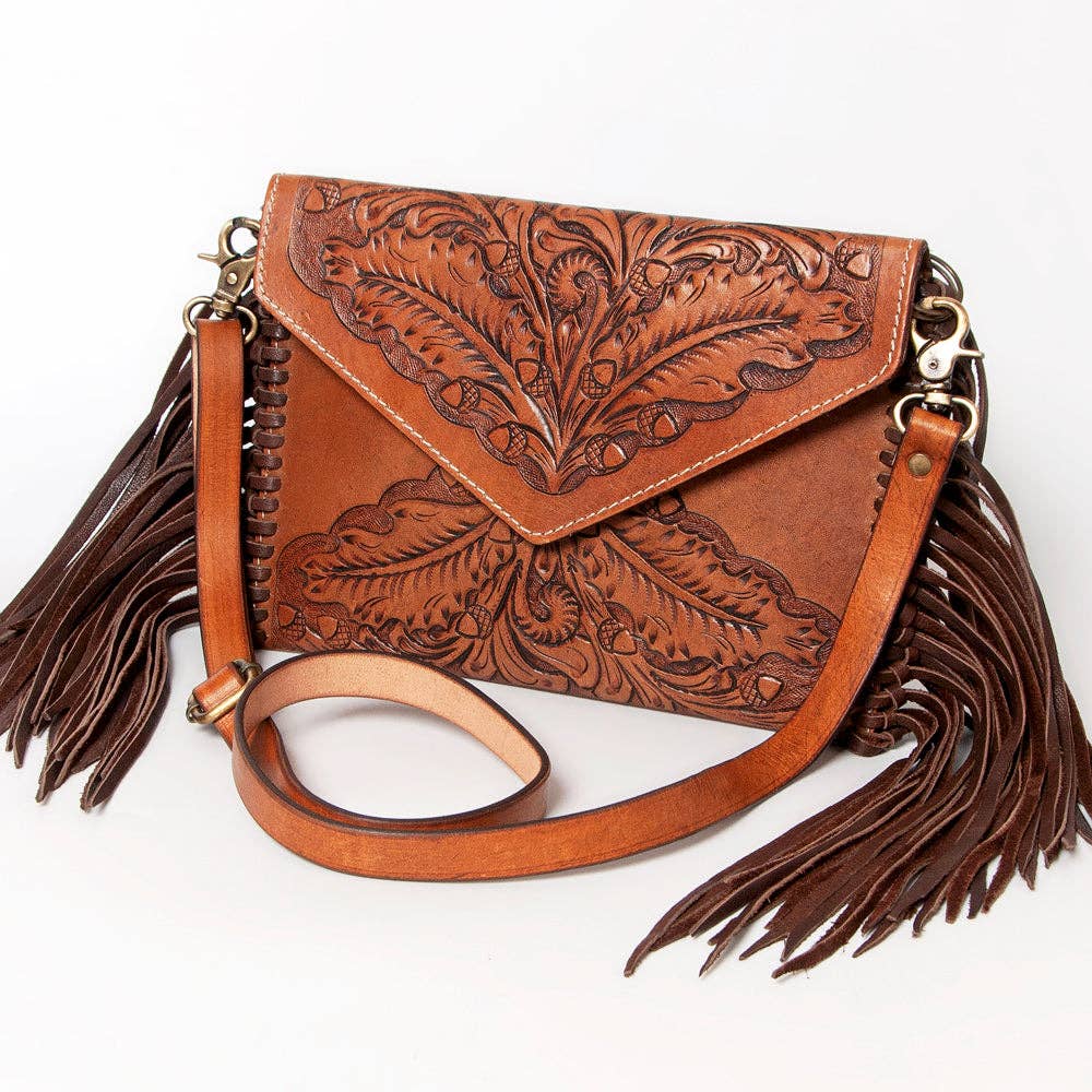 Envelope Hand-Tooled Leather Bag