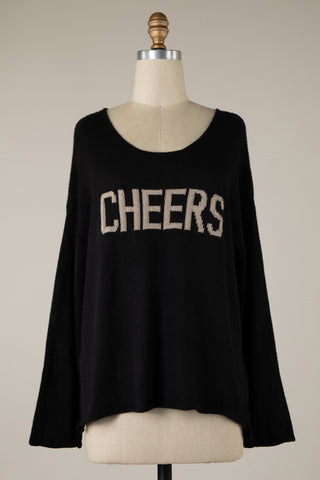 Cheers Lightweight Sweater (Black)