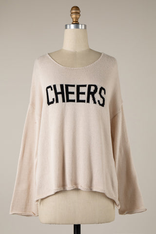 Cheers Lightweight Sweater (Beige)