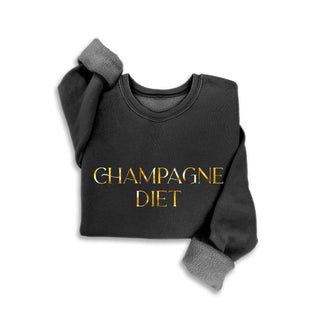 Champagne Diet Crewneck | Mineral Black