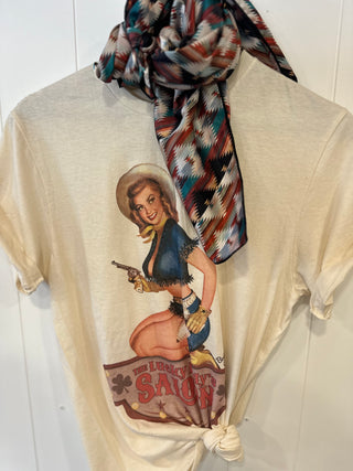 Lucky Lady Saloon Cropped Tee