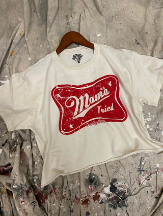 Mama Tried Relaxed Crop Tee
