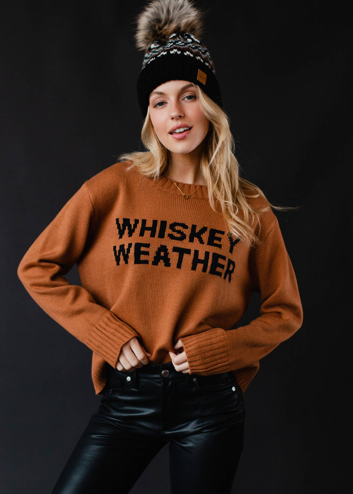 Whiskey Weather Sweater | Brown