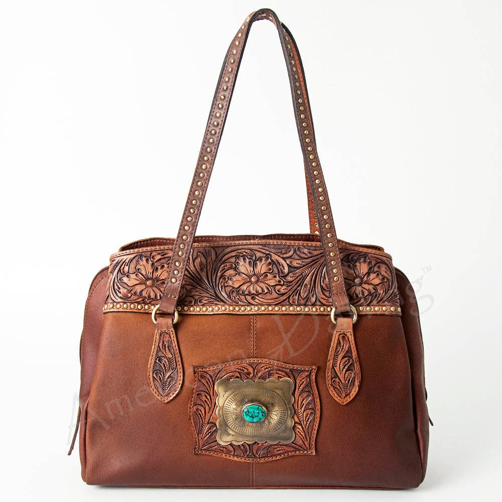 Cowgirl Jewel Turquoise Stone Tote