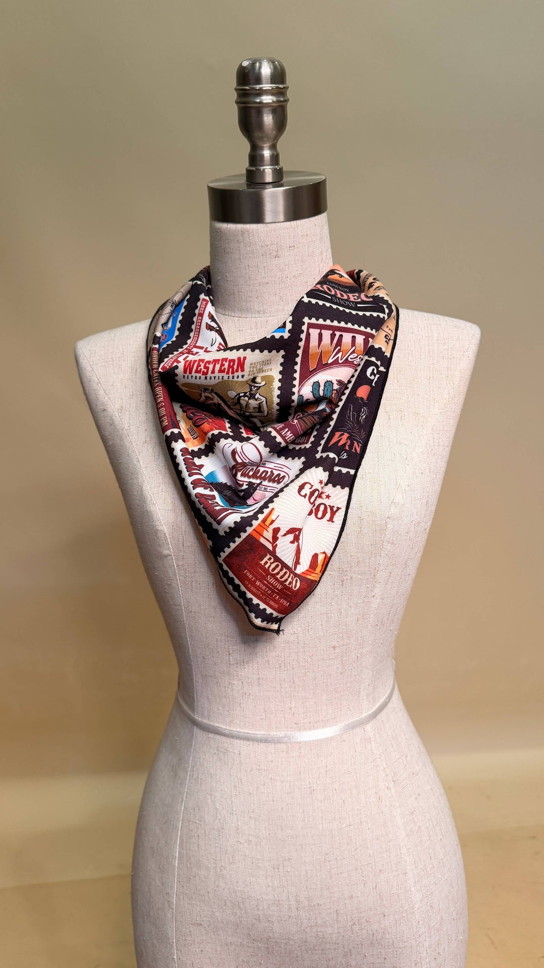 Western Rodeo Print Wild Rag