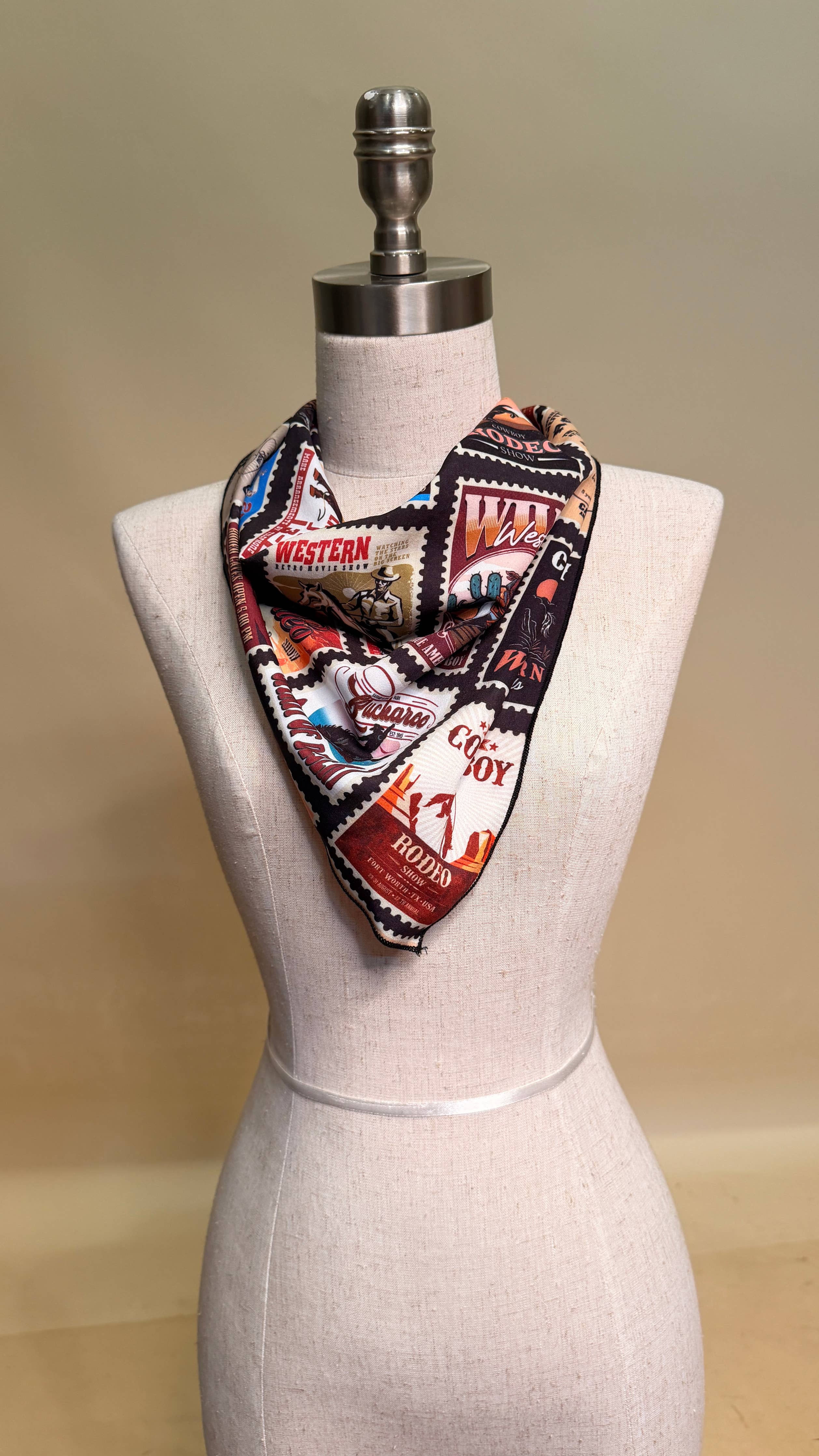 Western Rodeo Print Wild Rag