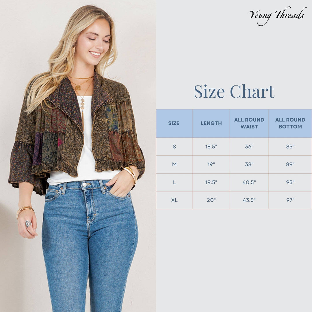 Boho Embroidered Longline Shrug
