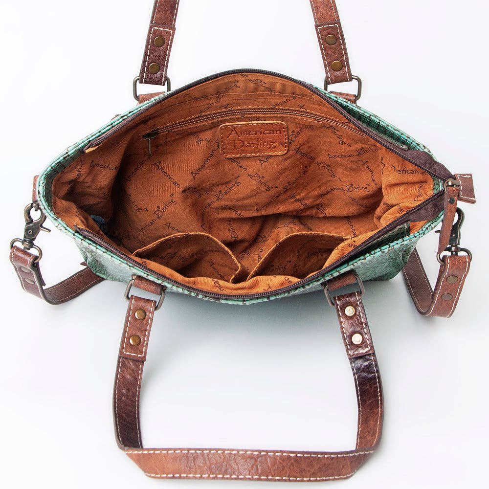 Crocodile Embosseed Leather Bag