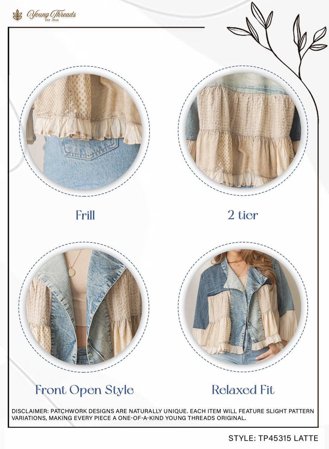 Boho Embroidered Longline Shrug