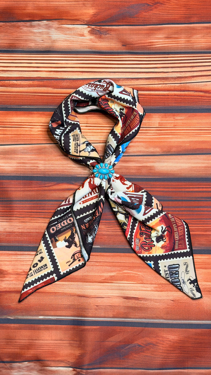 Western Rodeo Print Wild Rag