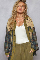 Vintage Patchwork Plaid Shacket