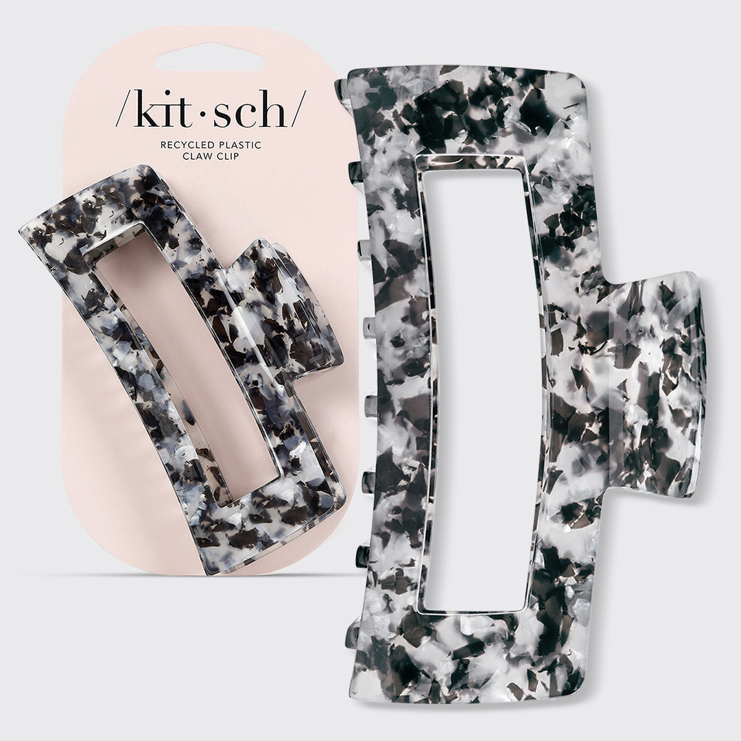 Eco-Friendly Jumbo Open Shape Claw Clip | Black
