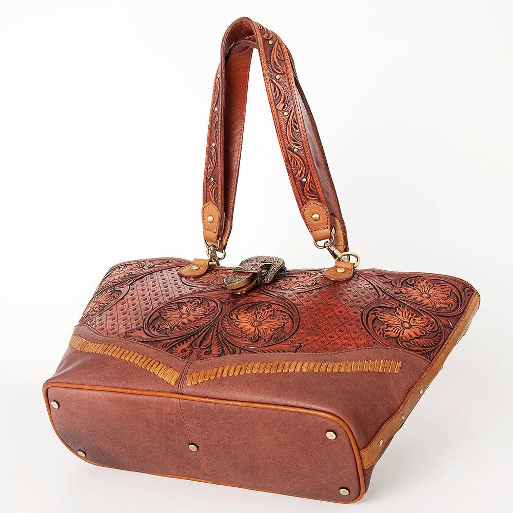 Tooled Leather Cowgirl Bag