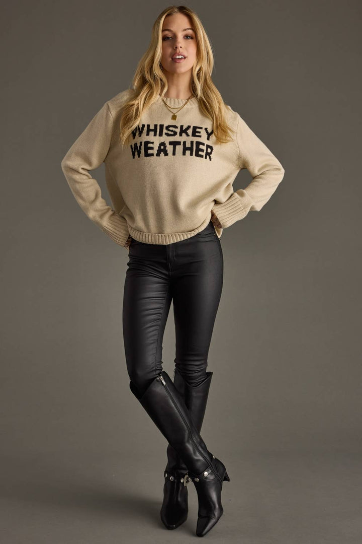 Whiskey Weather Sweater | Light Tan