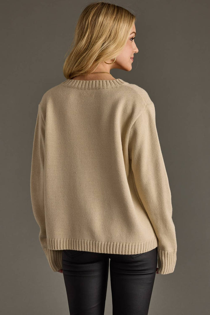 Whiskey Weather Sweater | Light Tan