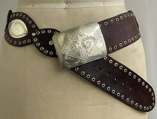 Shiloh Leather Belt (B337) | Dark Brown