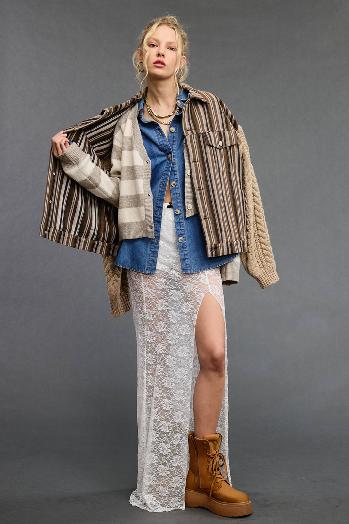 Sedona Contrast Knit Jacket