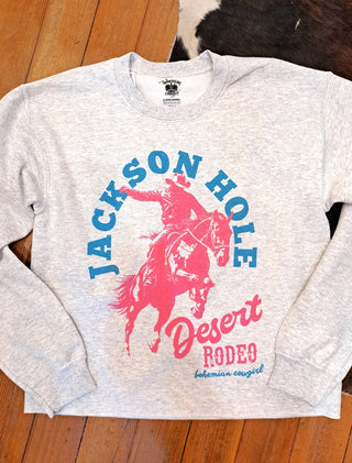 Jackson Hole Desert Rodeo Cropped Crewneck