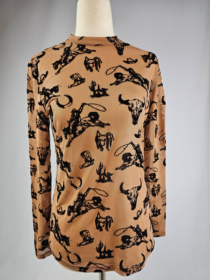 Cowboy 3D Mesh Top
