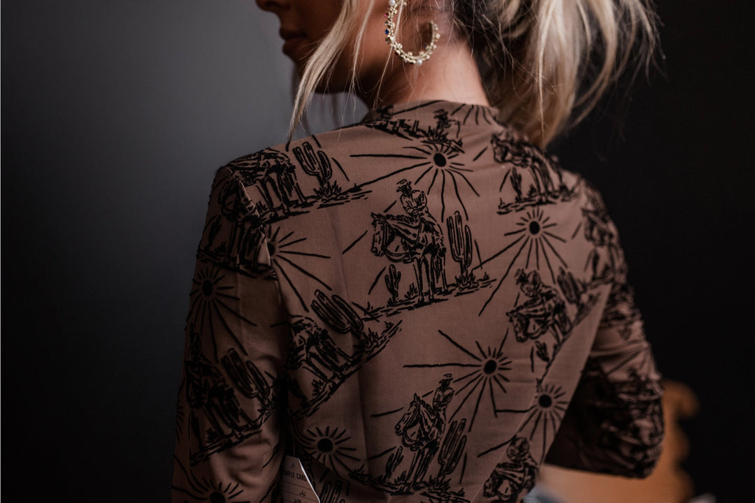 Sunshine 3D Printed Mesh Top | Brown
